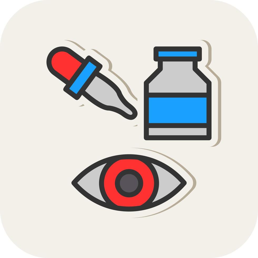 Eye Drops Vector Icon Design