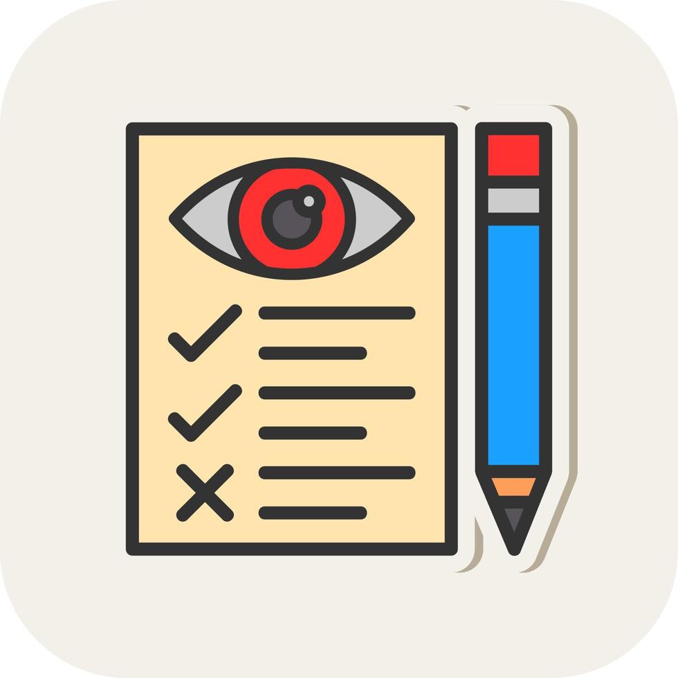 Eye Test Vector Icon Design