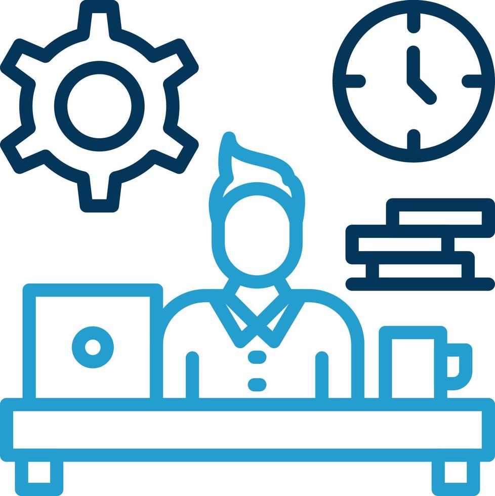 Workaholic Vector Icon Design
