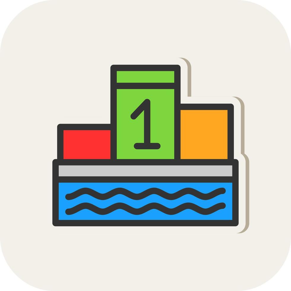 Podium Vector Icon Design