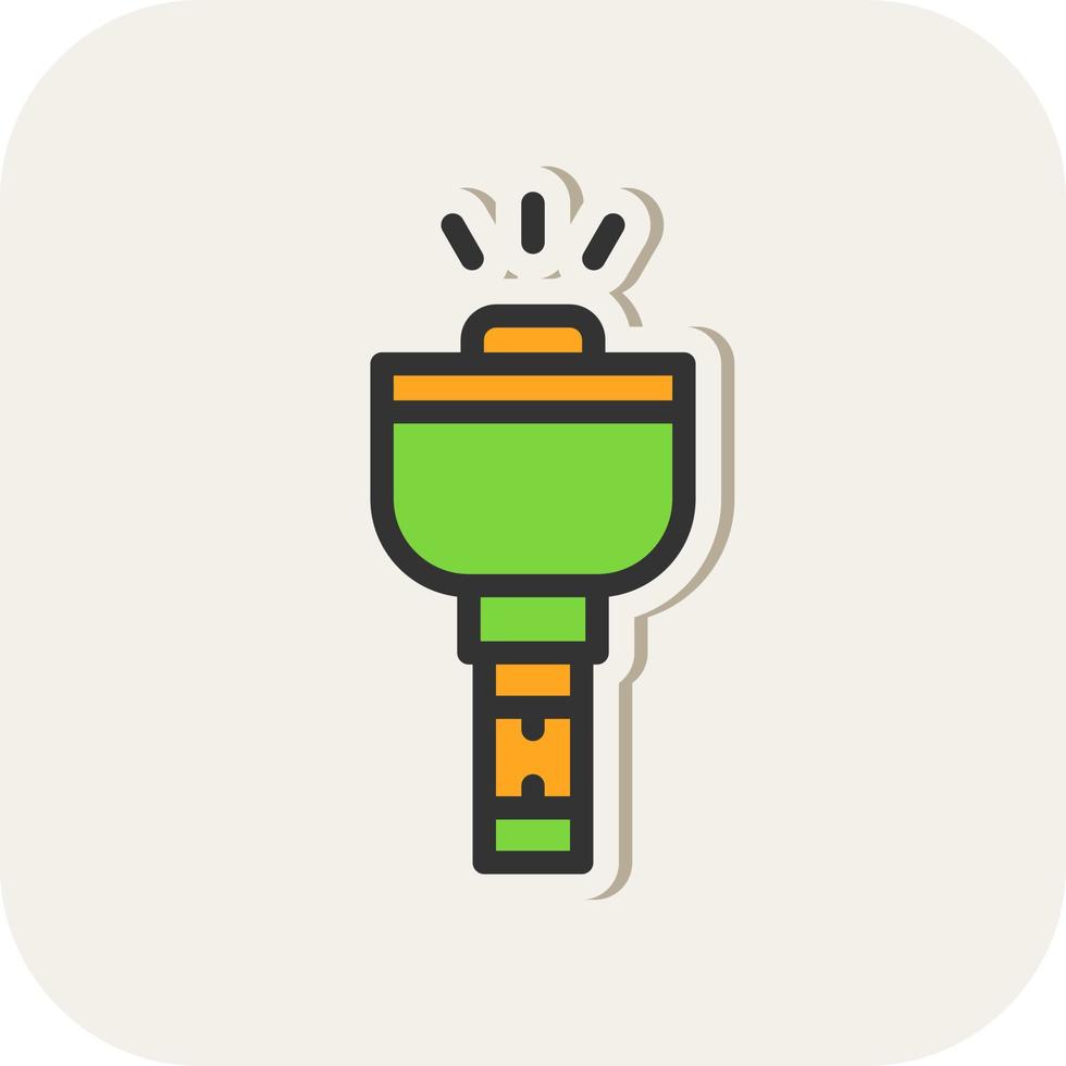 Torch Vector Icon Design