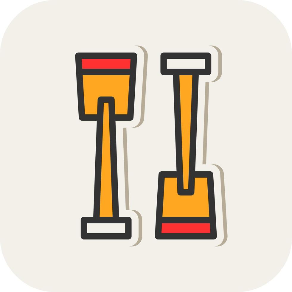 Paddle Vector Icon Design