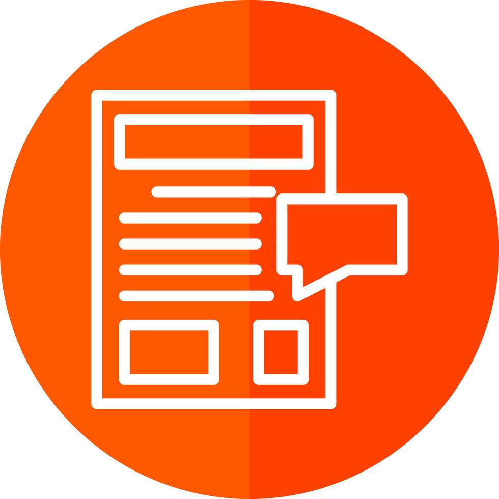 Blog Vector Icon Design