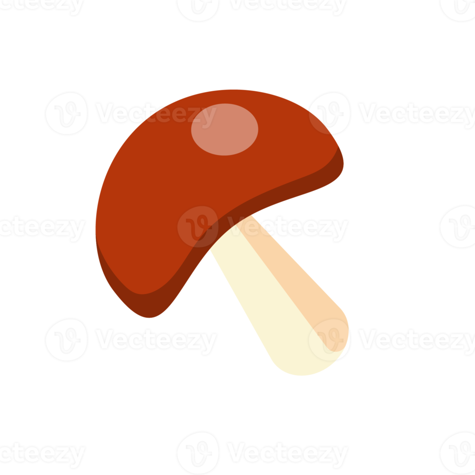 mushroom staple food illustration on isolated background png