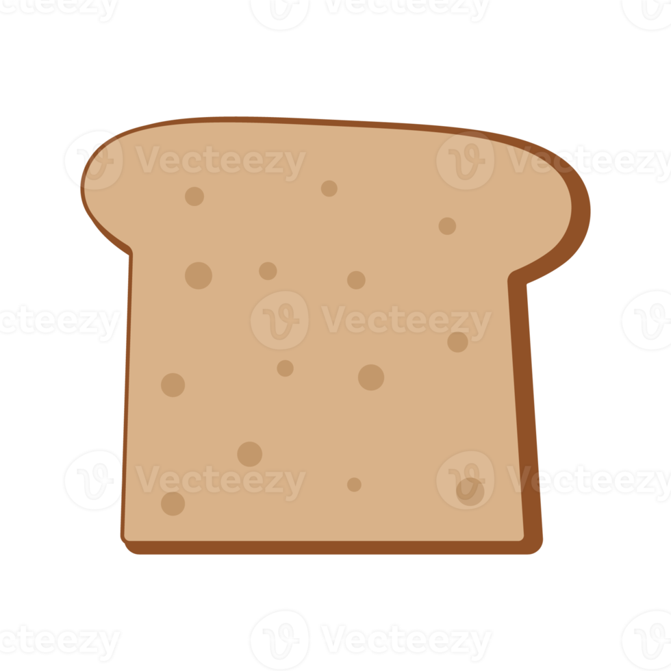 wheat bread staple food illustration on isolated background png