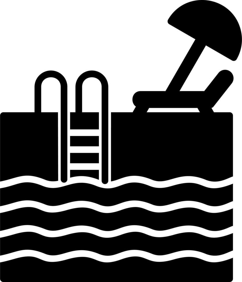 icono de vector de piscina