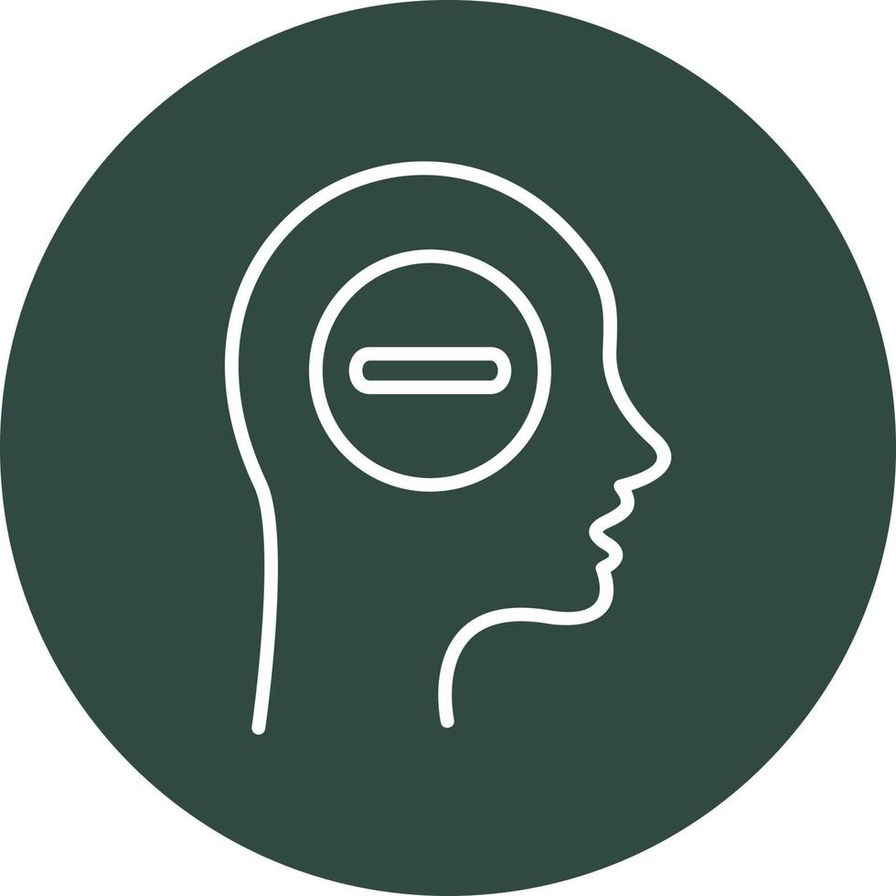 Negative thinking Vector Icon