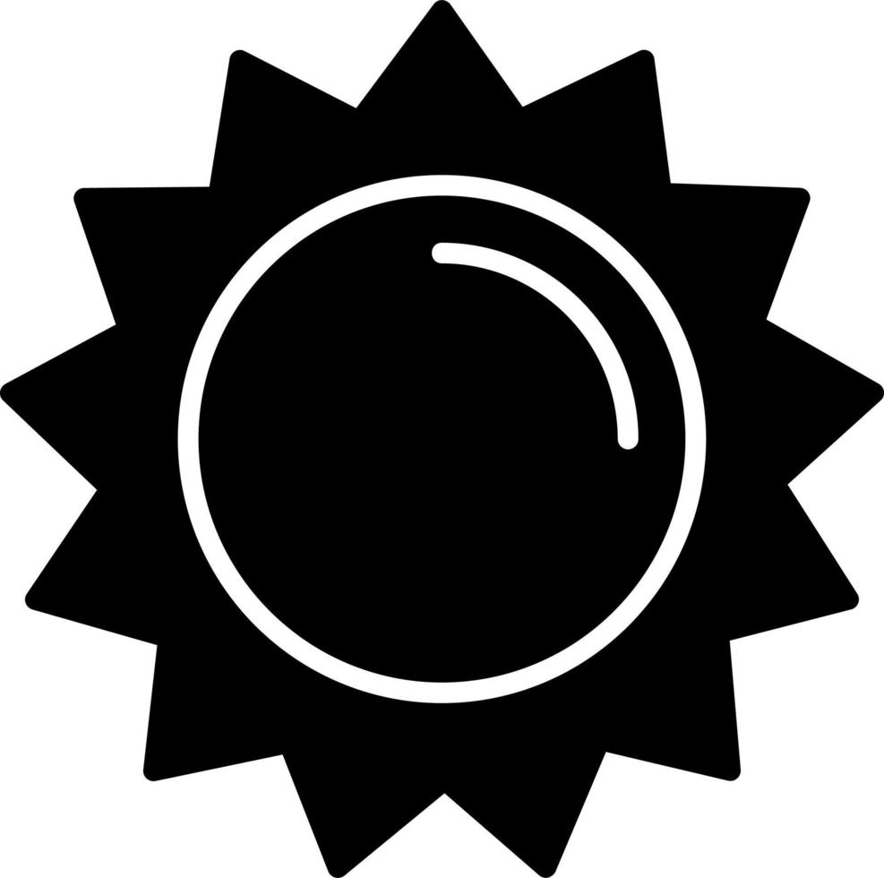 icono de vector de sol