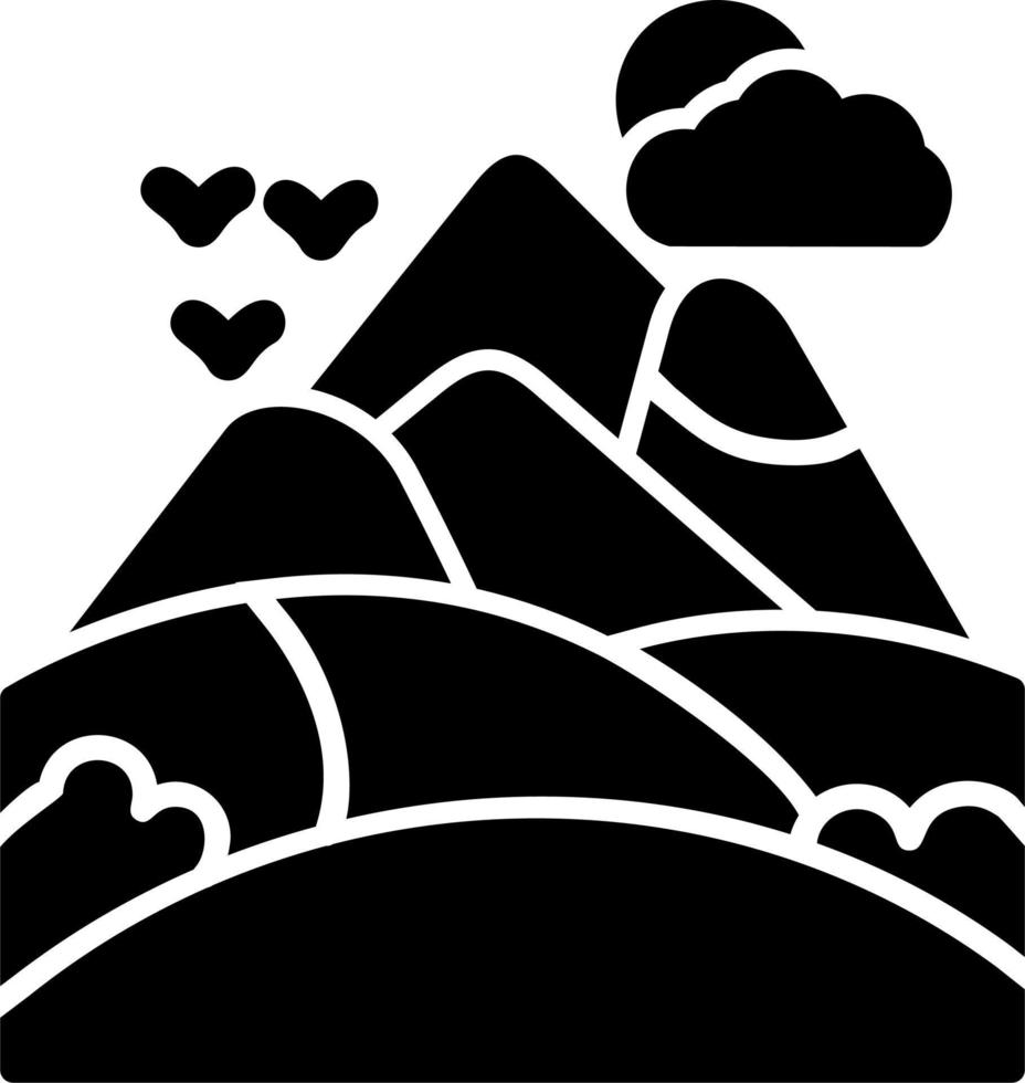 Mountains Vector Icon