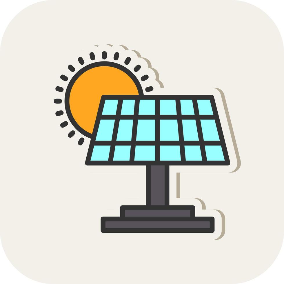 Solar Panel Vector Icon Design