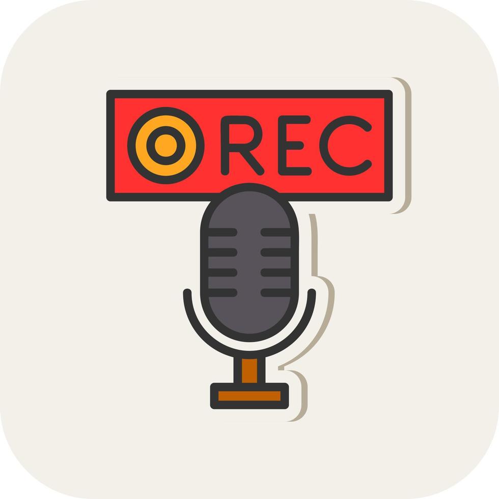 Recording Vector Icon Design