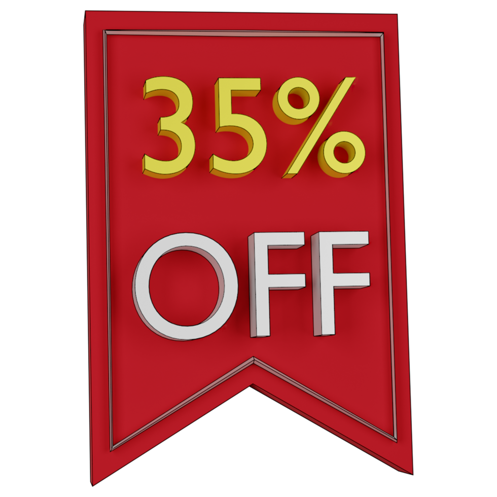 discount 3d illustration png