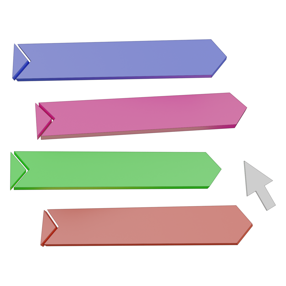 3d illustration of multiple choice png