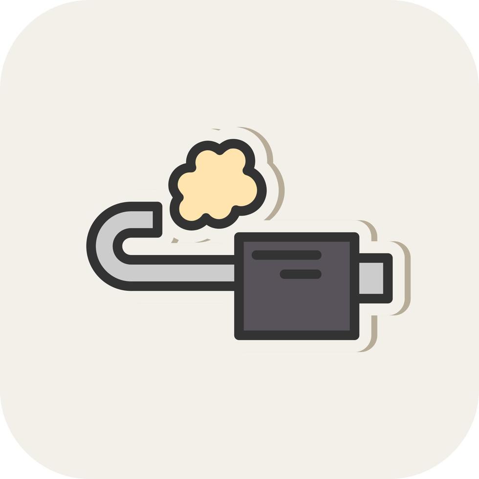 Exhaust Vector Icon Design