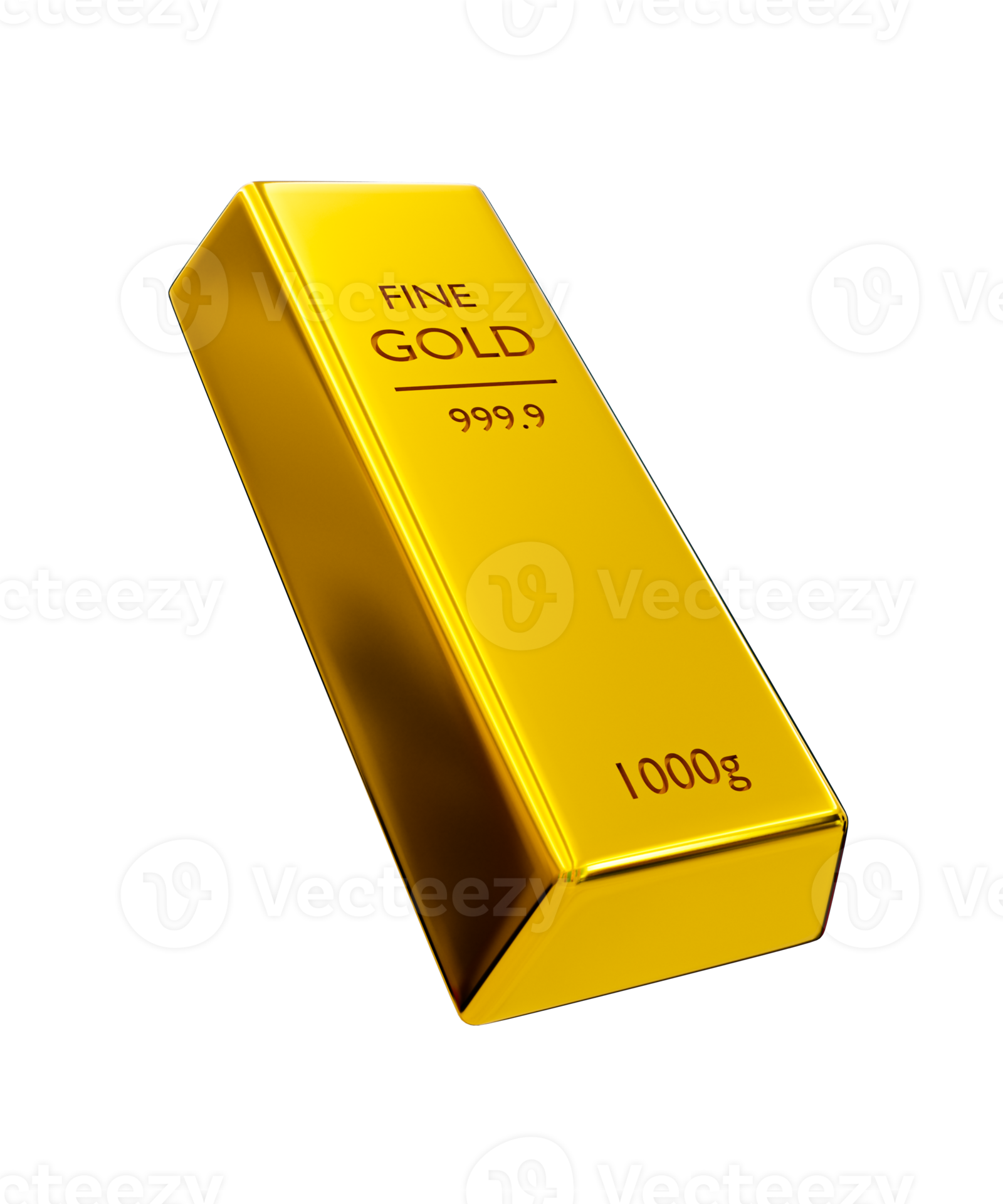 3d realistic fine gold. shiny gold bar. bullion. 3d rendering illustration. 20995230 PNG