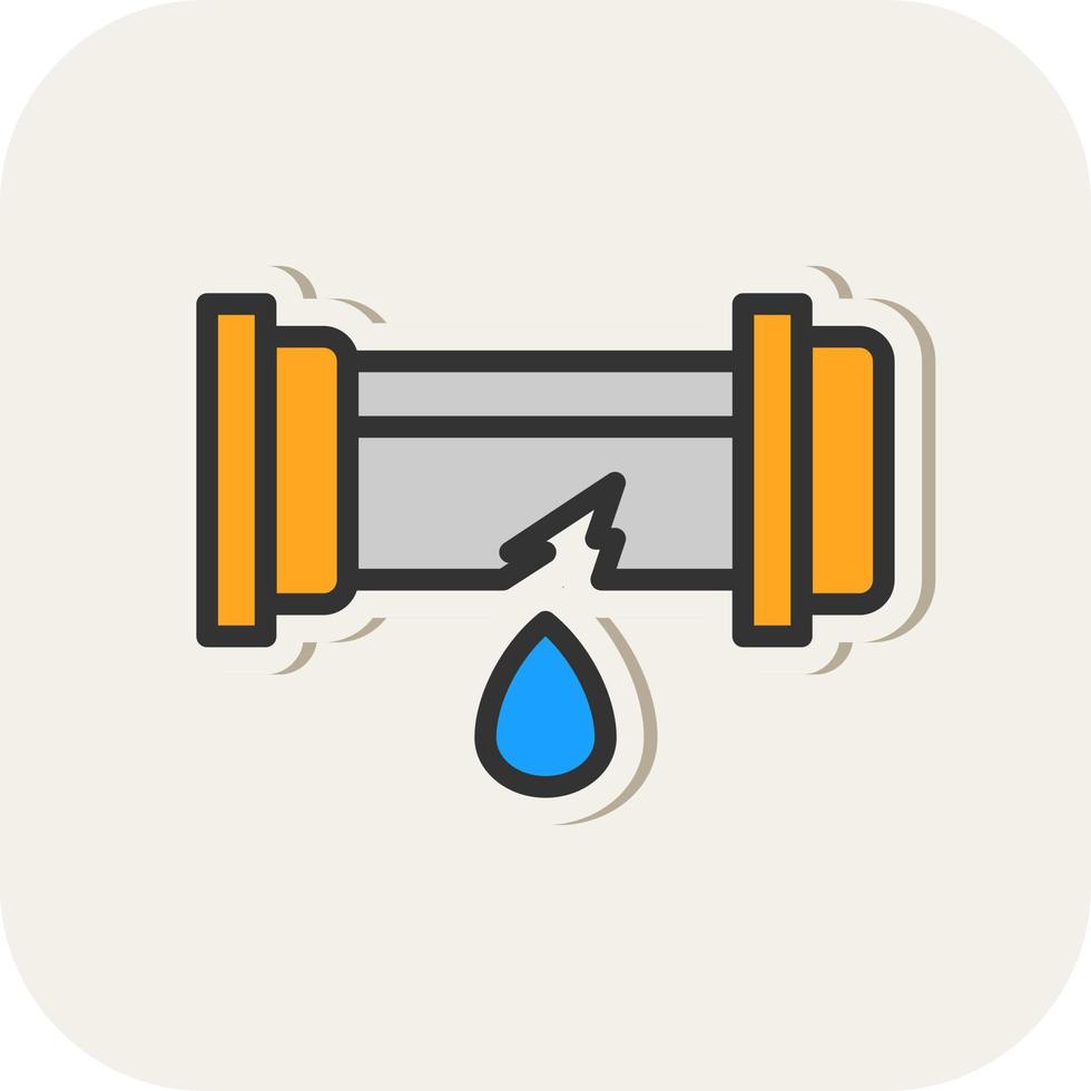 Leaking Vector Icon Design