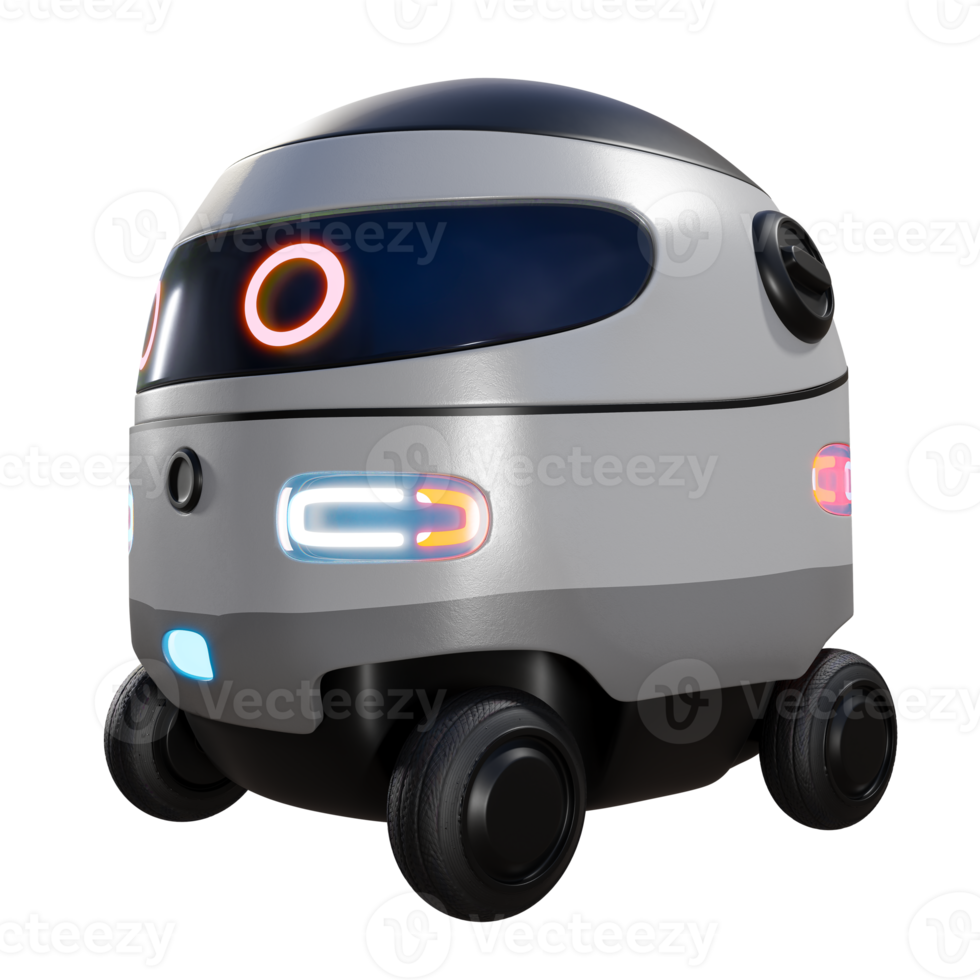 een schattig, intelligent, en doeltreffend levering robot. png