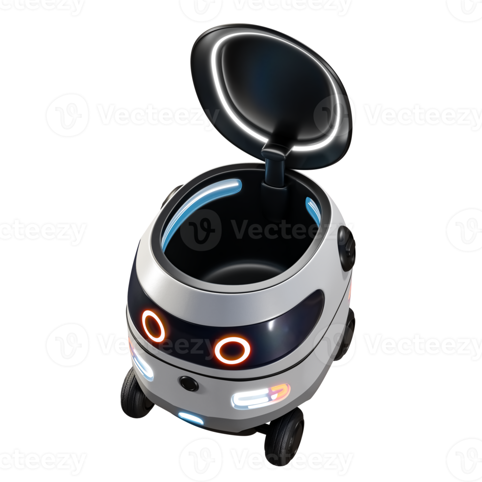 a cute, intelligent, and efficient delivery robot. png