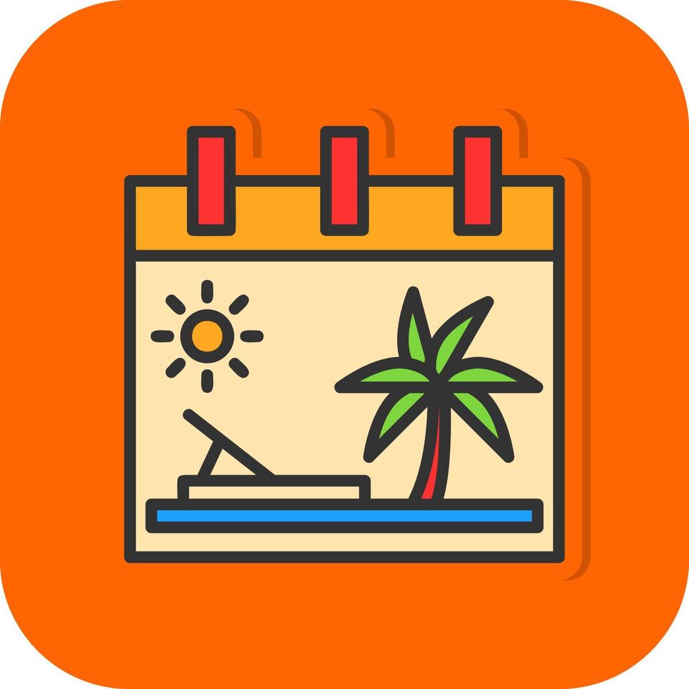 diseño de icono de vector de vacaciones