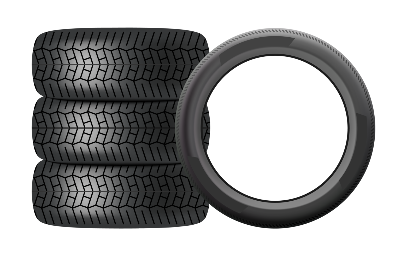 Car tires realistic design png