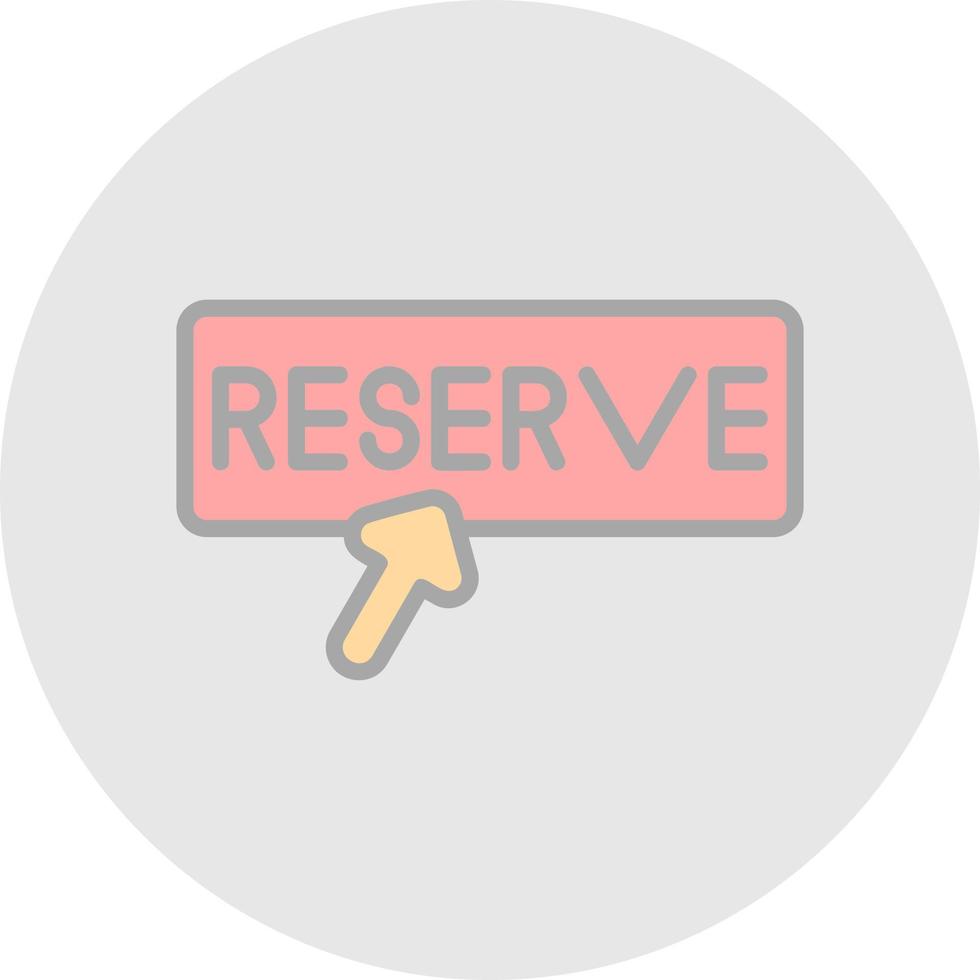 Reservation Vector Icon Design