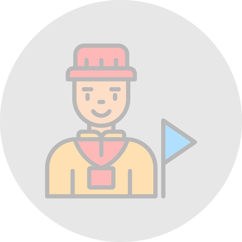 Tour Guide Vector Icon Design