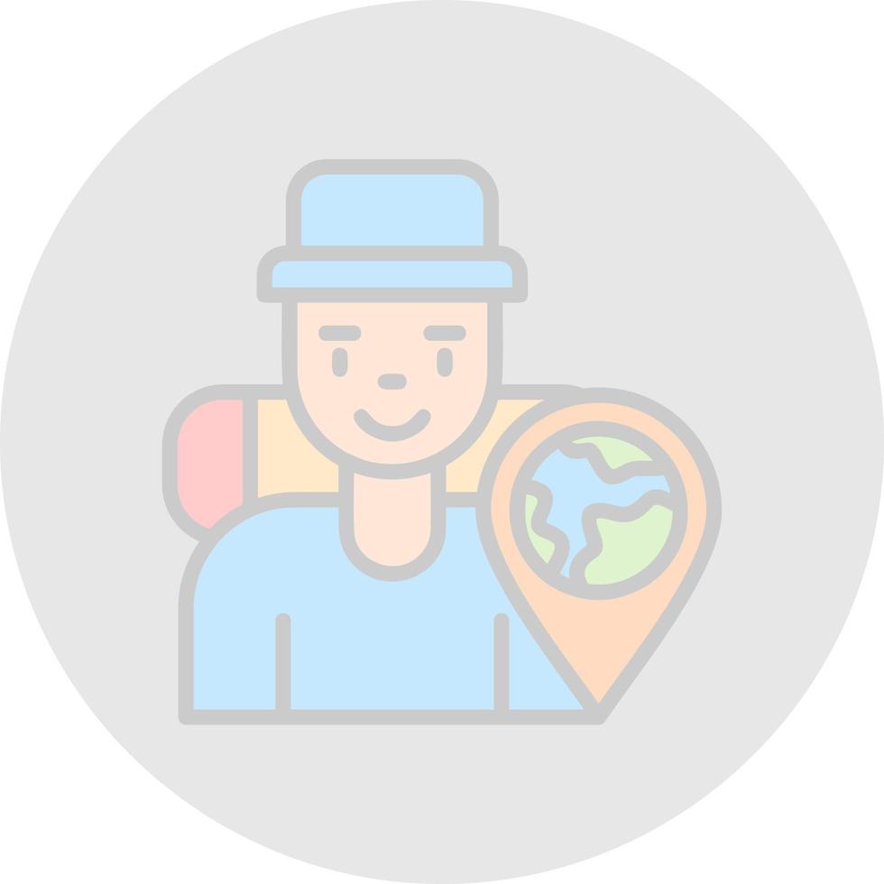 Traveler Vector Icon Design