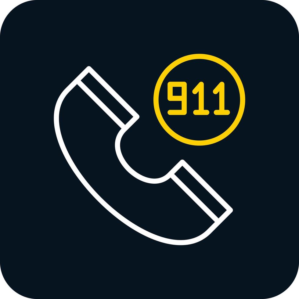 911 diseño de icono de vector