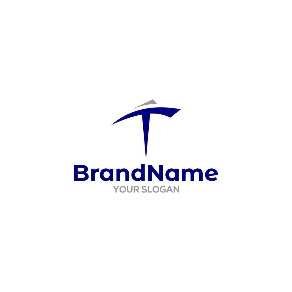 T Ship Logo Design Vector