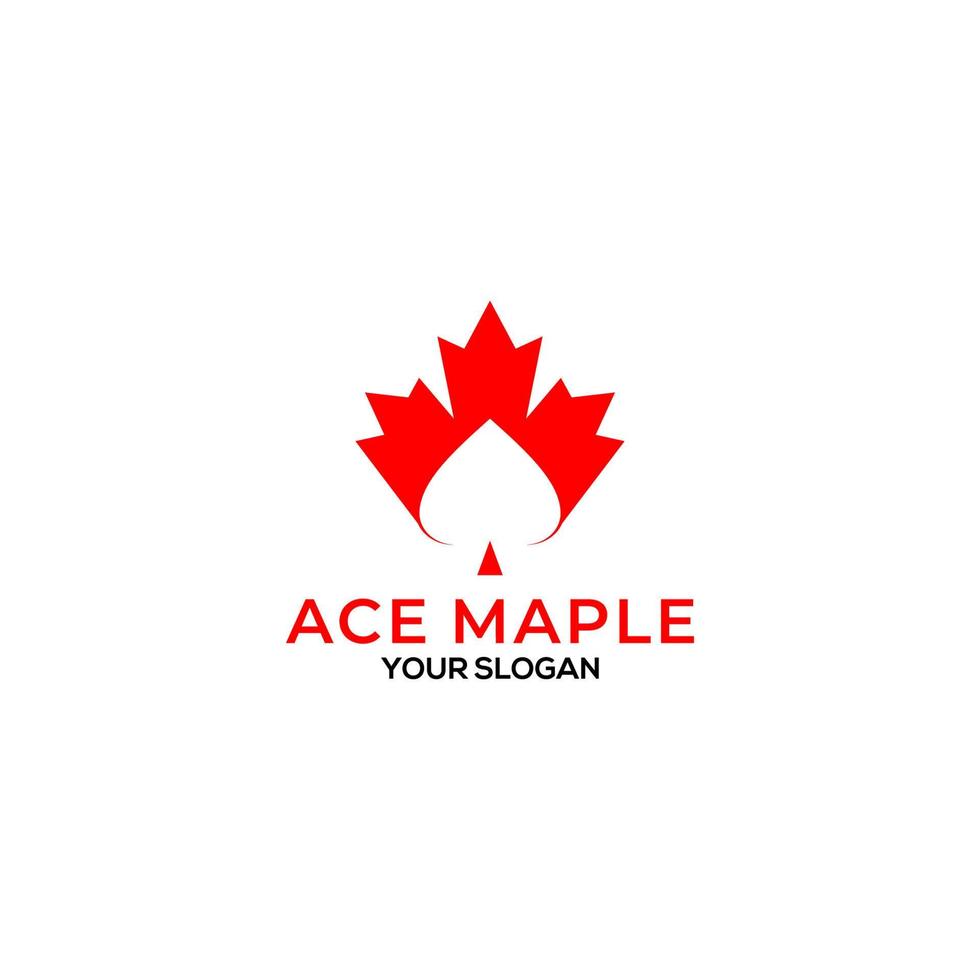 Ace Maple Logo Design Vector