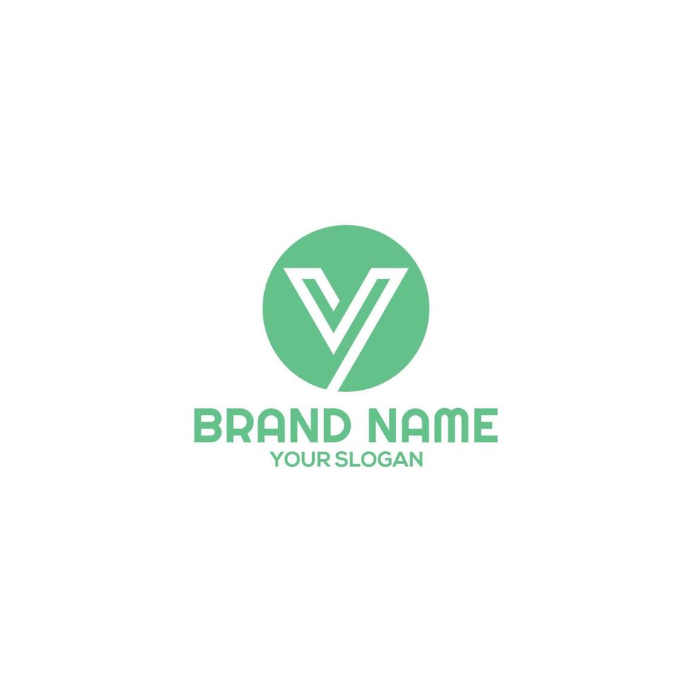 Circle VY Logo Design Vector