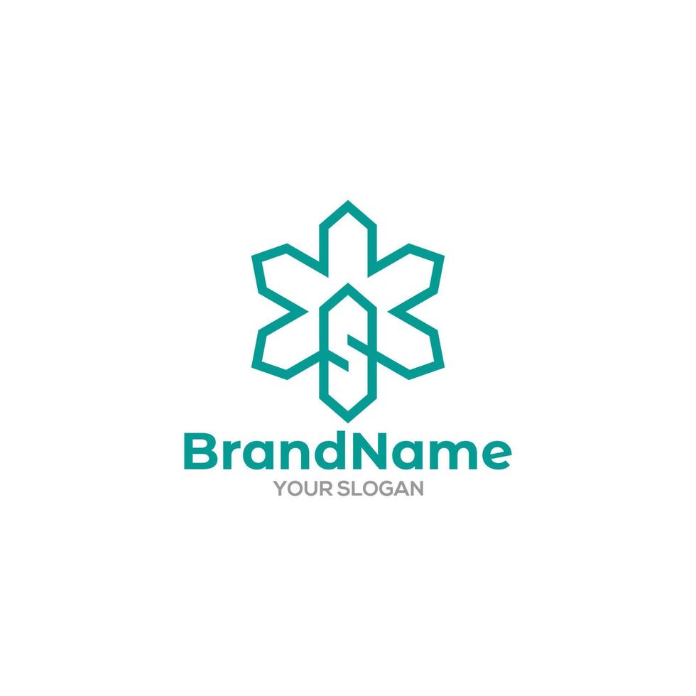 S Star Logo Design Vector