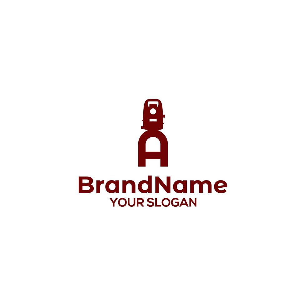Theodolite Logo in Letter A vector