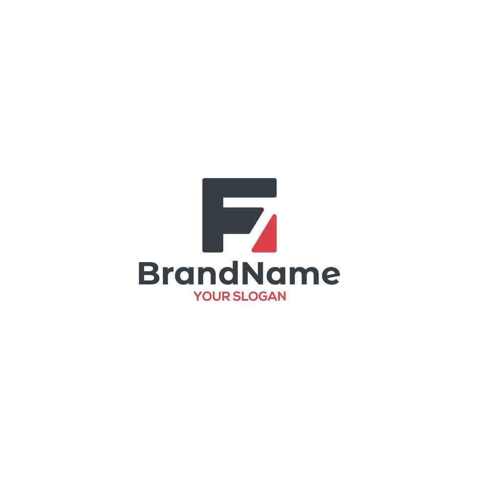 sencillo f7 logo diseño vector