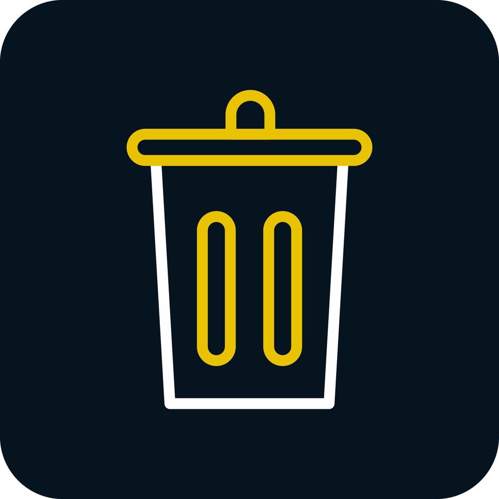 Trash Bin Vector Icon Design
