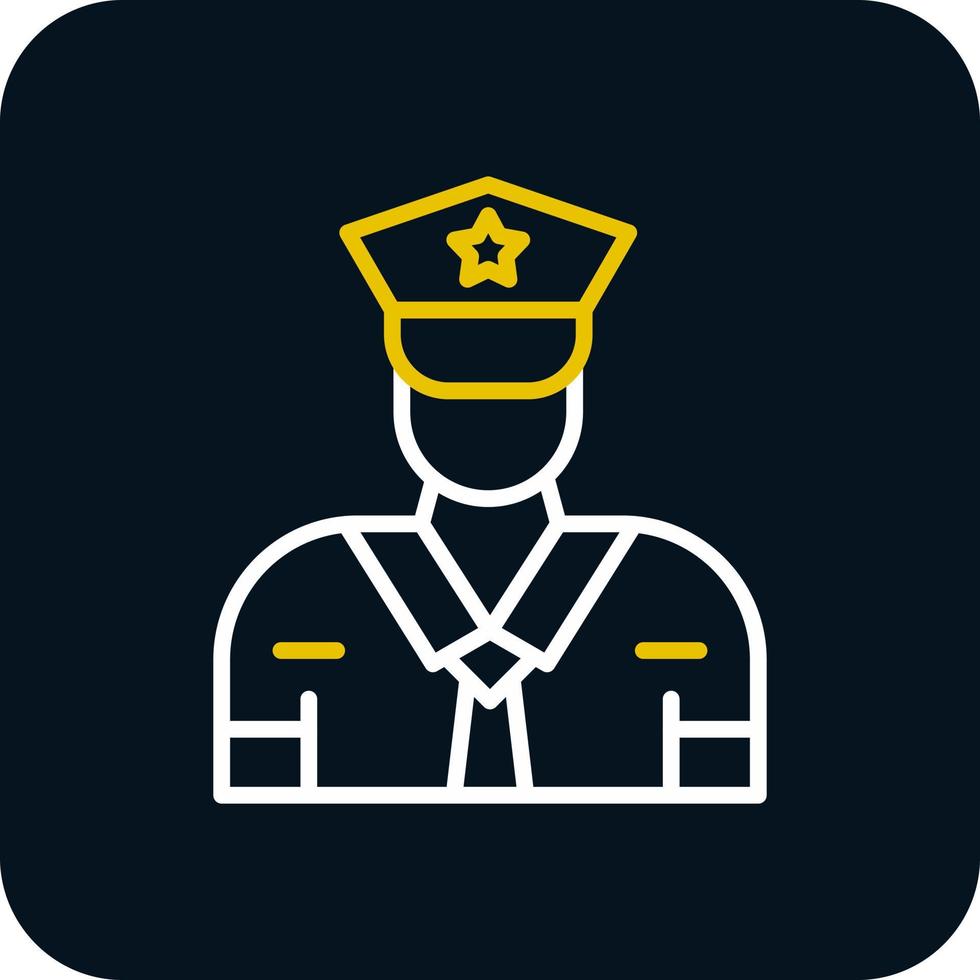 Security Guard Vector Icon Design