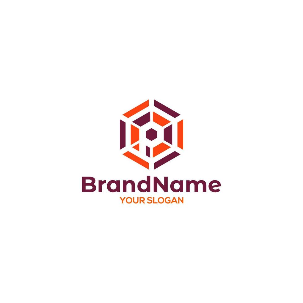 P Spider webs Logo Design vector