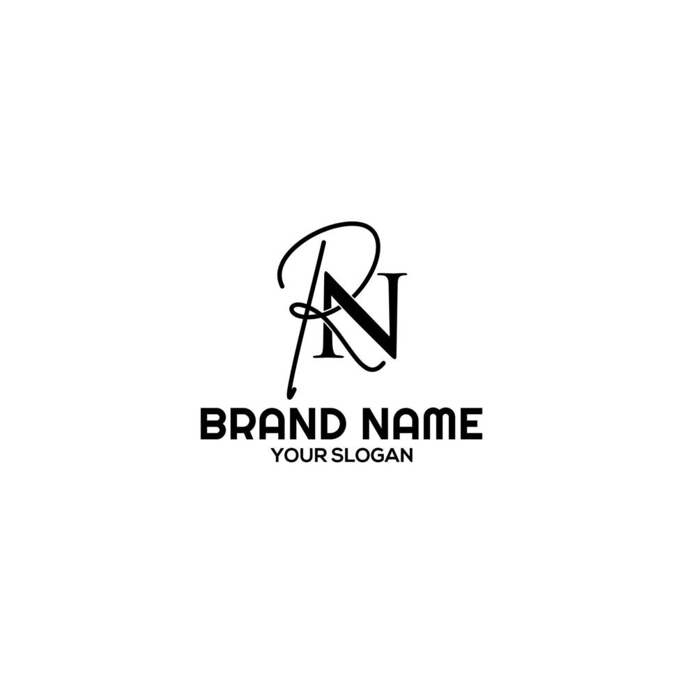 Simple RN Logo Design Vector