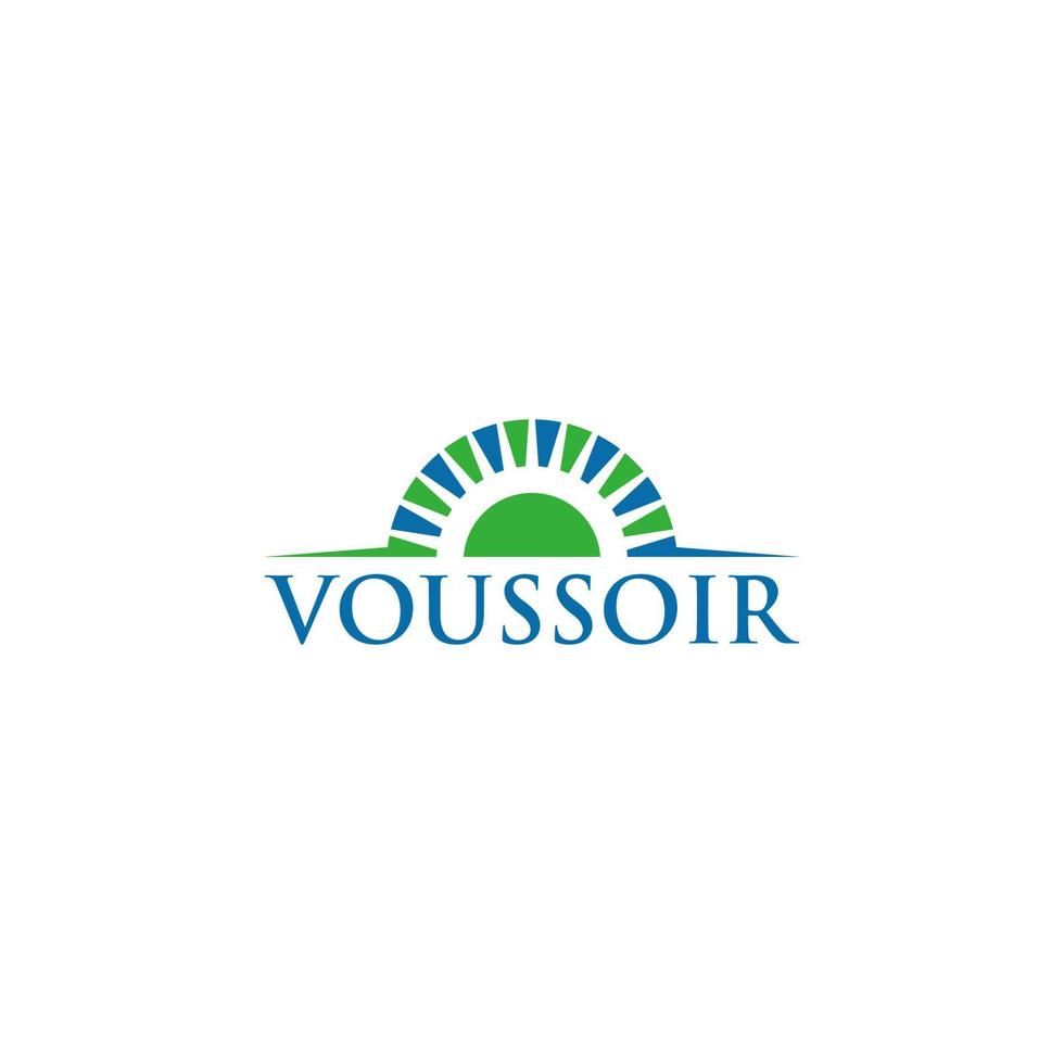 Simple Voussoir Logo Design Vector