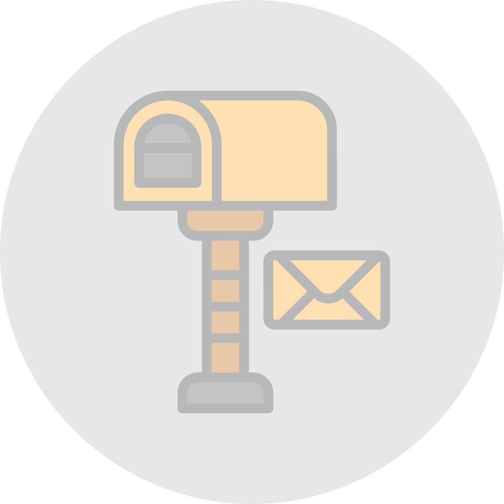 Postbox Vector Icon Design