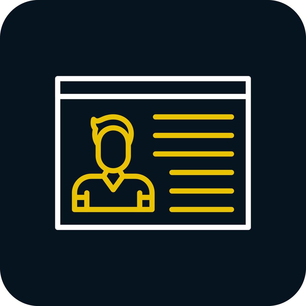 Identification Cards Vector Icon Design