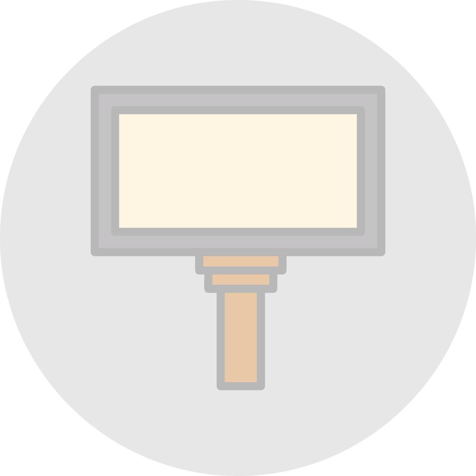 Hanging Billboard Vector Icon Design