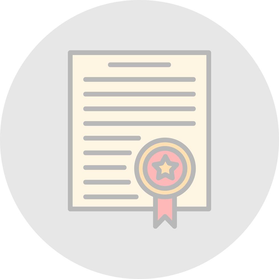 Certificate Vector Icon Design