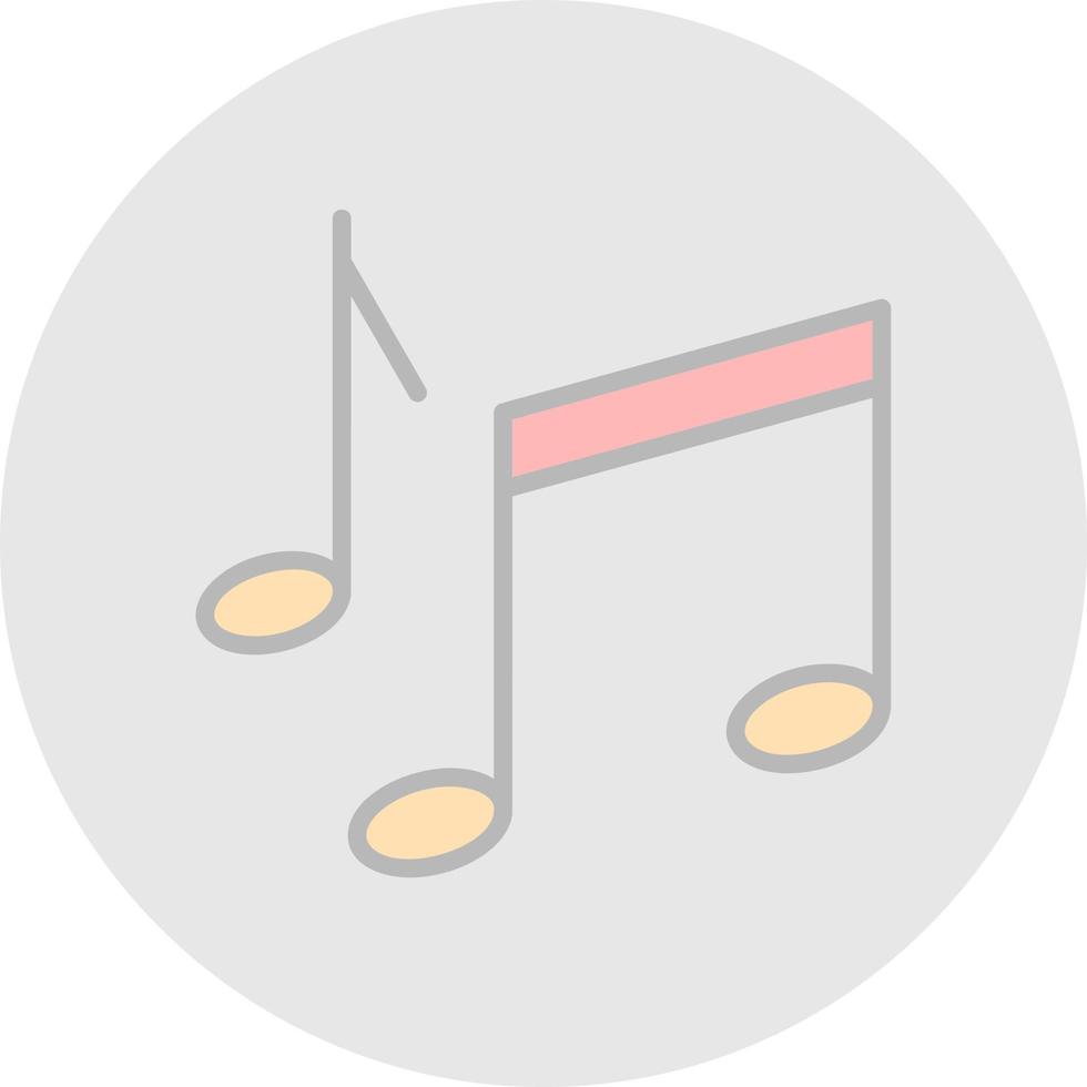 diseño de icono de vector de nota musical