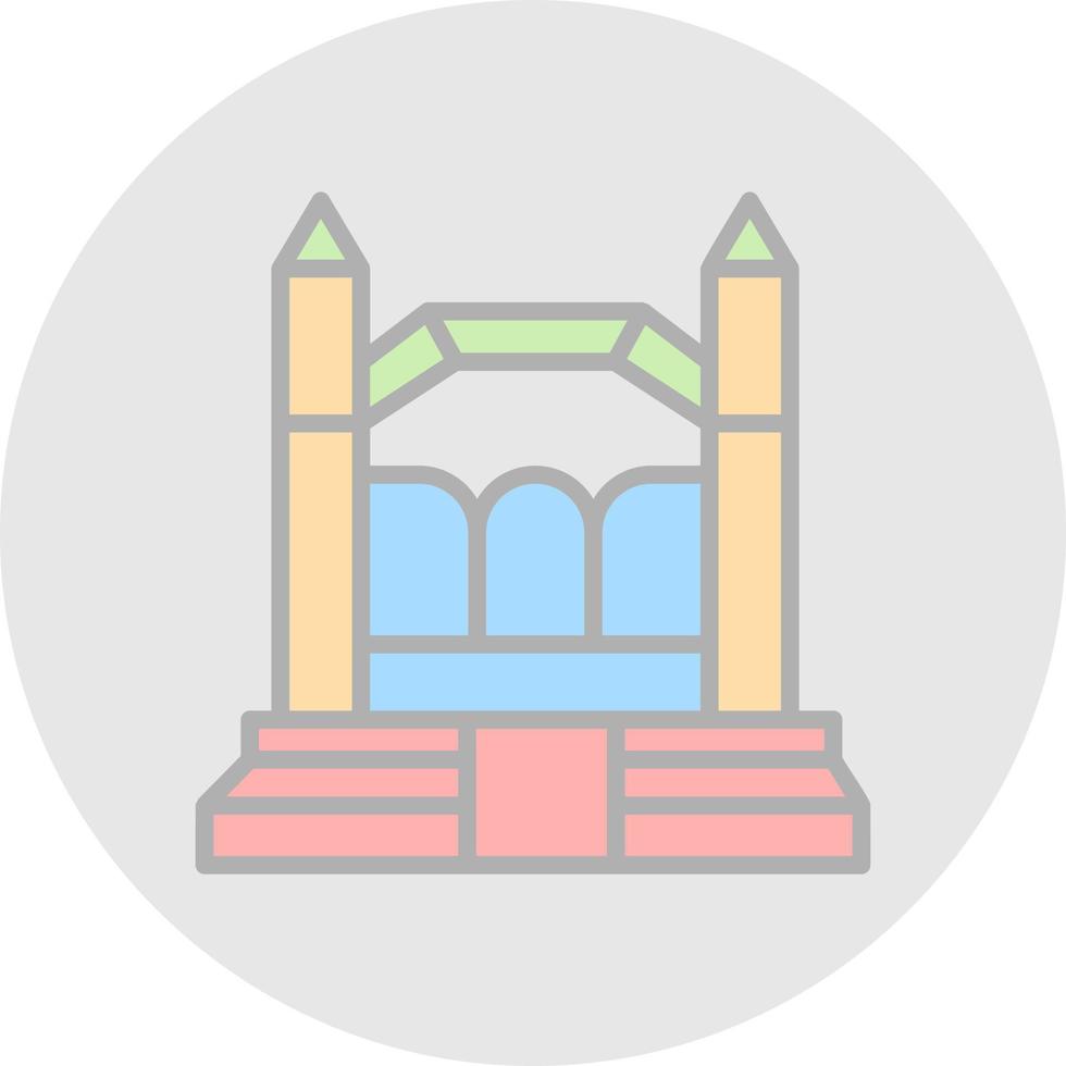 Bouncy Castle Vector Icon Design