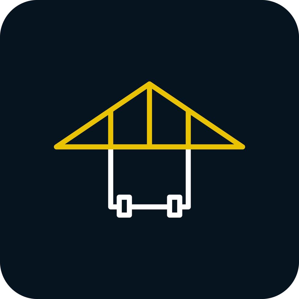 Hang Gliding Vector Icon Design