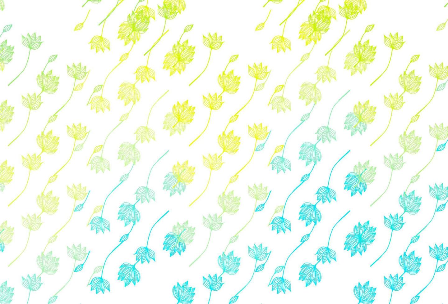 Light Blue, Yellow vector sketch background.