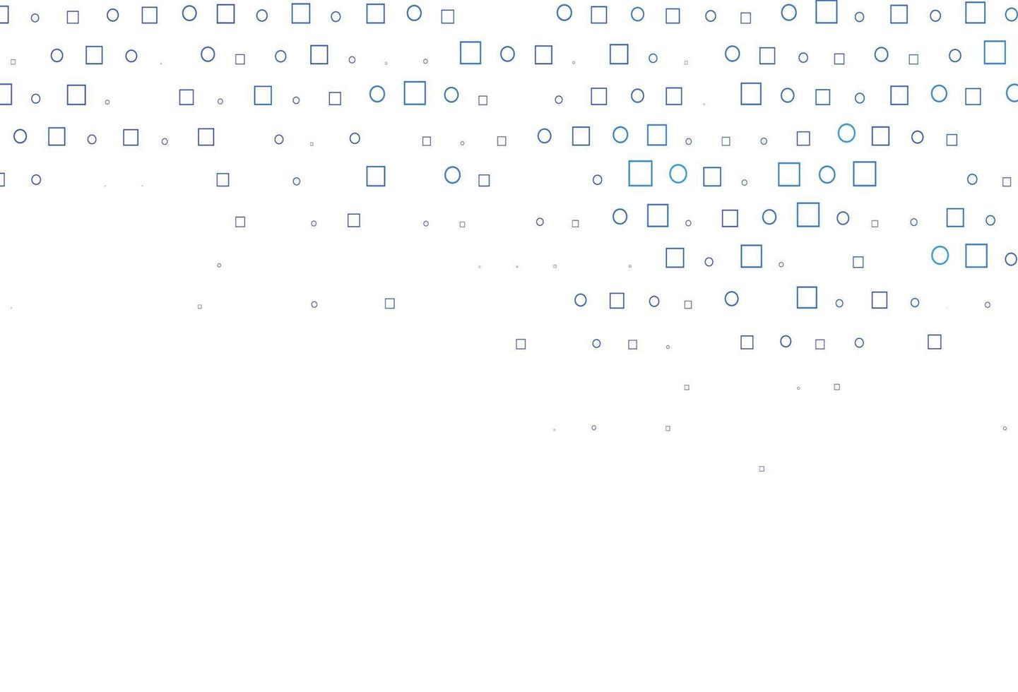 Light BLUE vector template with spots, rectangles.