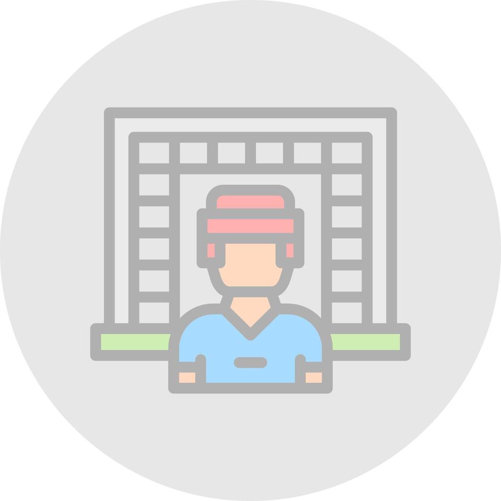 Goalkeeper Vector Icon Design