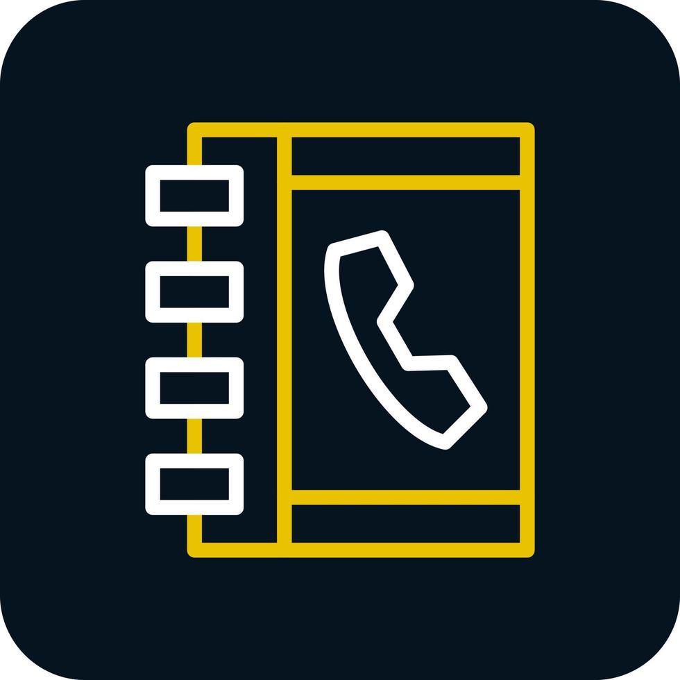 diseño de icono de vector de libreta de teléfonos